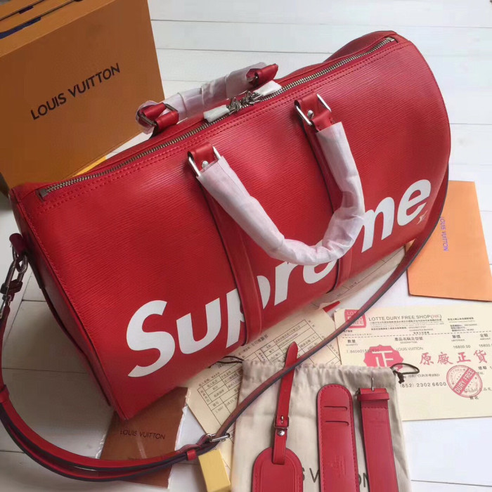 Supreme Luggage Red Tote Travel Bag Bags #nigo4881
