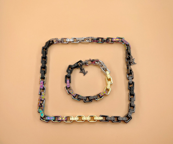 Louis Vuitton Chain Bracelet Necklace Jewelry #nigo56491