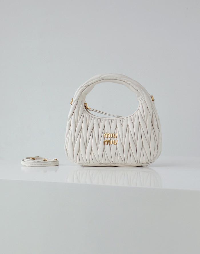 MiuMiu NIGO Pleated One Shoulder Handbag Bag Bags #nigo56962