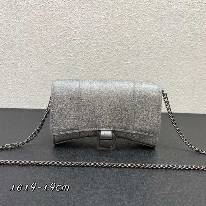 Balenciaga Hourglass Shiny Chain Wallet Crossbody Bag Bags #nigo53212