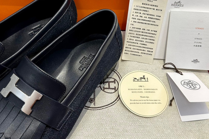 Hermès NIGO Denim Muller Shoes #nigo94236