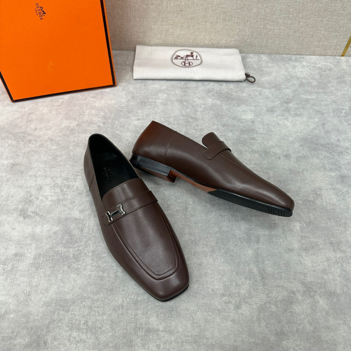 Hermès Men's Leather Loafers Shoes #nigo94898