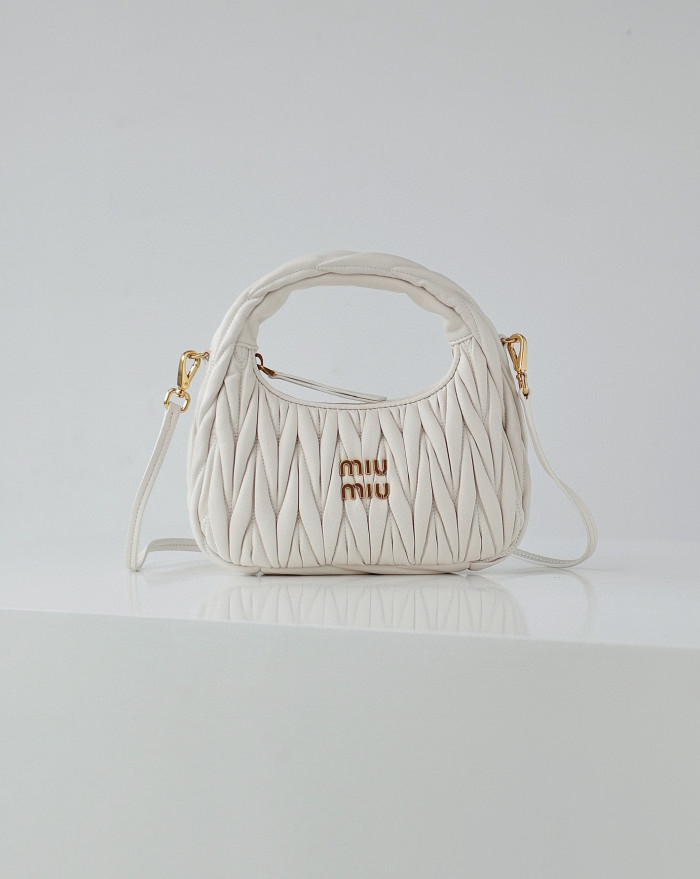 MiuMiu NIGO Pleated One Shoulder Handbag Bag Bags #nigo56962