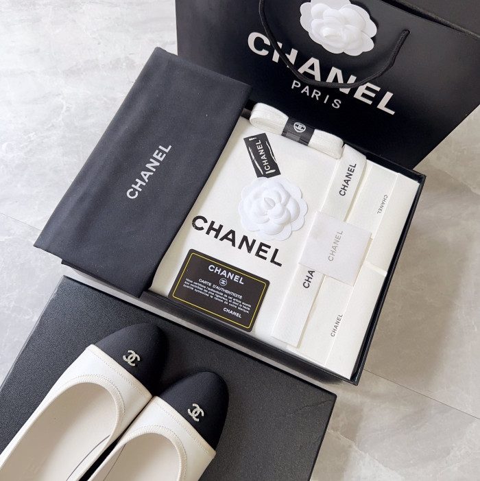 Chanel Cloth Faced Flat Shoes #nigo21249