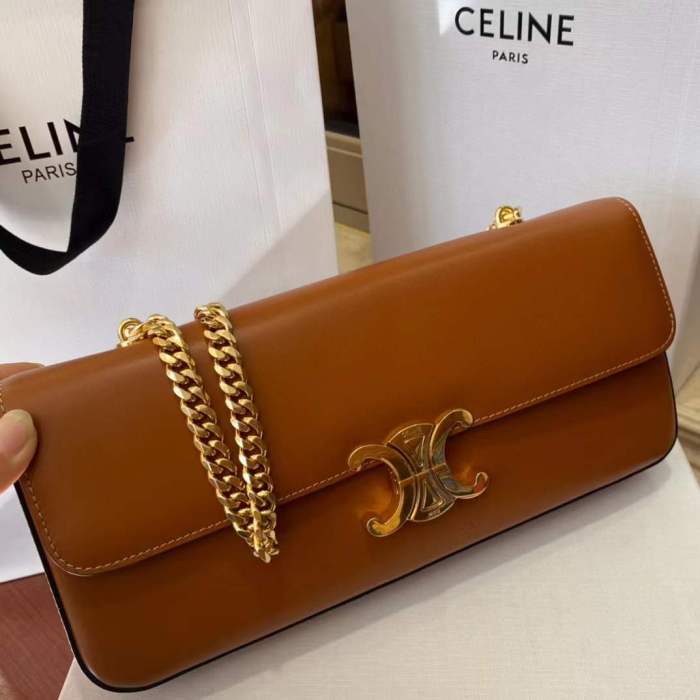 Celine Leather Chain Shoulder Underarm Bag Bags #nigo53236