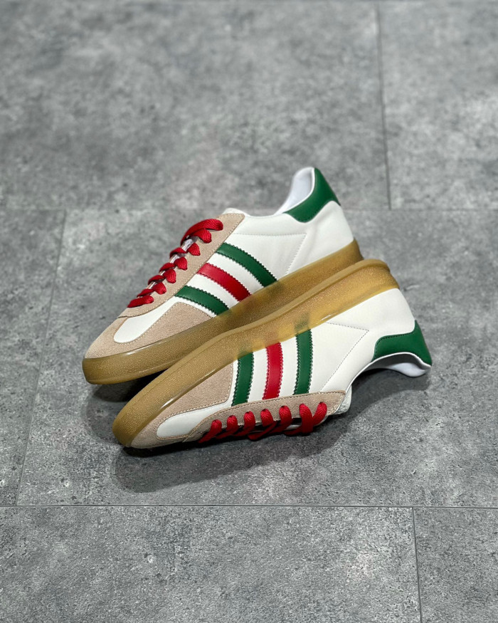 GUCCI Men's and Women's Retro Flat Sneakers Shoes #nigo54691
