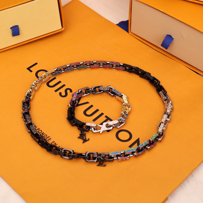 Louis Vuitton Chain Bracelet Necklace Jewelry #nigo56491