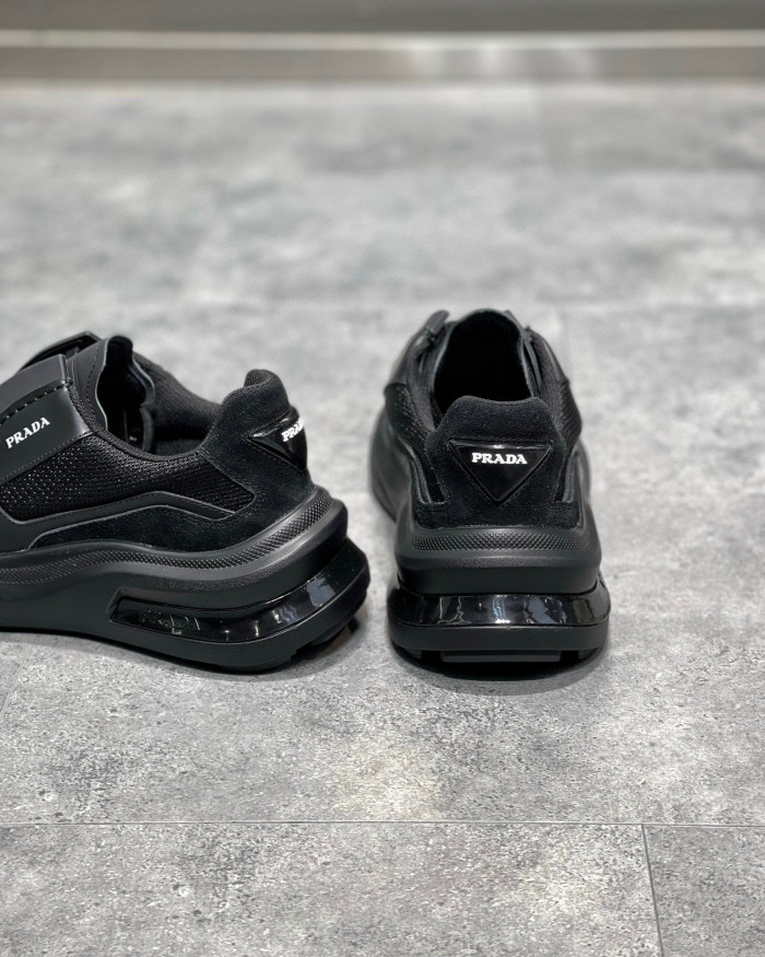 Prada Suede Fabric Low Top Sneakers Shoes #nigo95158