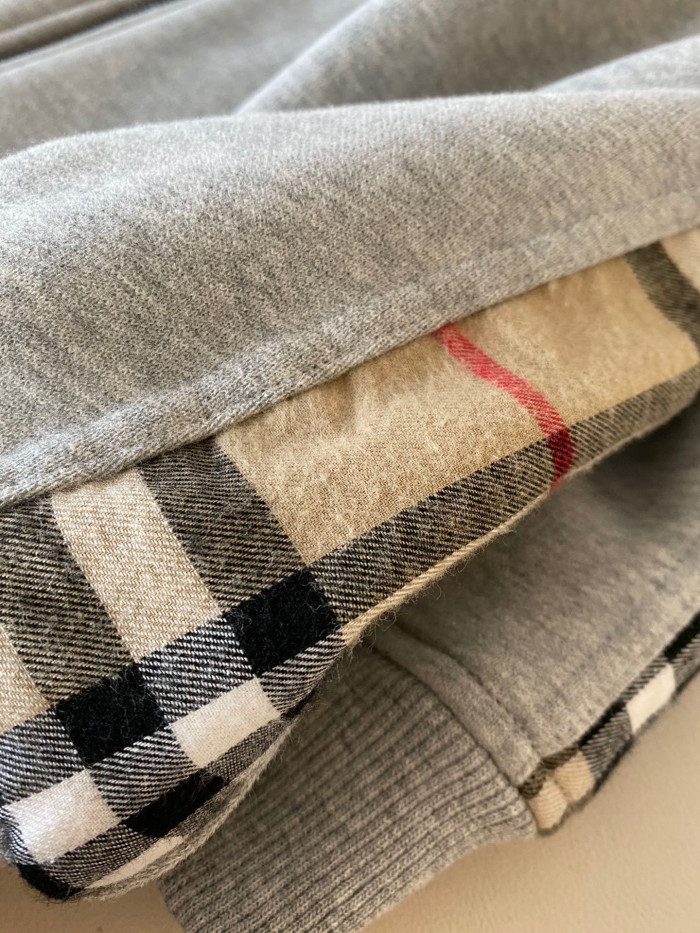 Burberry NIGO Zip Sport Hooded Sweatshirt Grey #nigo96111