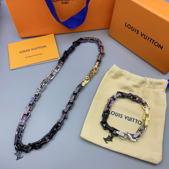 Louis Vuitton Chain Bracelet Necklace Jewelry #nigo56491