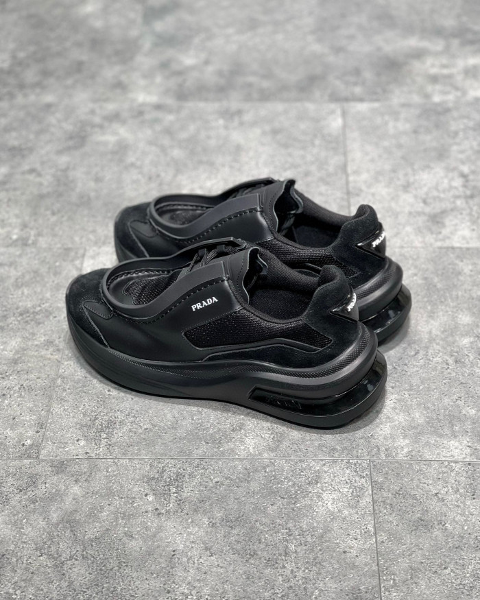 Prada Suede Fabric Low Top Sneakers Shoes #nigo95158