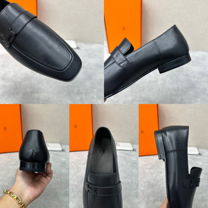 Hermès Men's Leather Loafers Shoes #nigo94898