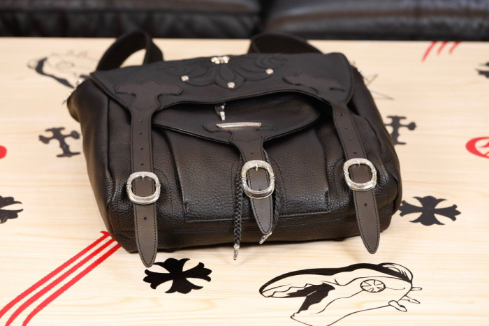 Chrome Hearts NIGO Double Shoulder Leather Backpack Bag Bags #nigo94226