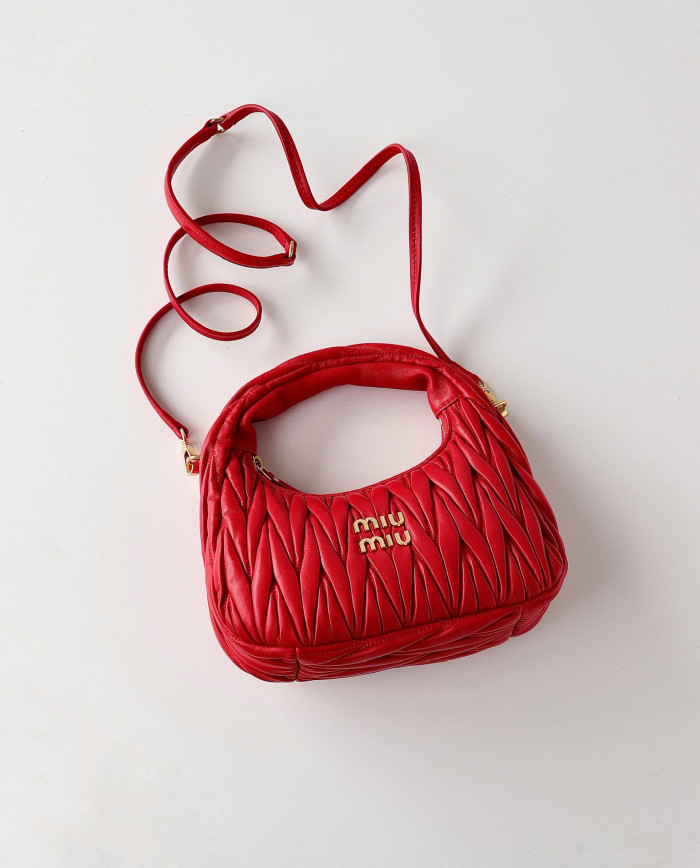 MiuMiu NIGO Pleated One Shoulder Handbag Bag Bags #nigo56962