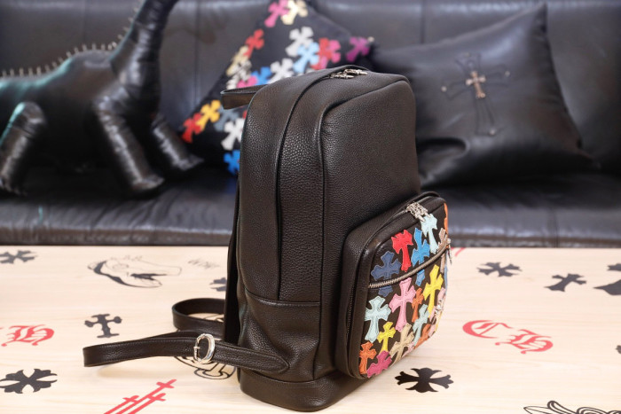 Chrome Hearts NIGO Double Shoulder Leather Backpack Bag Bags #nigo94226