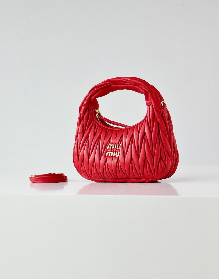 MiuMiu NIGO Pleated One Shoulder Handbag Bag Bags #nigo56962