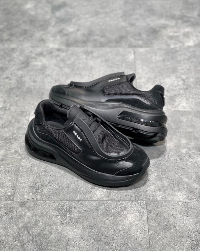 Prada Suede Fabric Low Top Sneakers Shoes #nigo95158