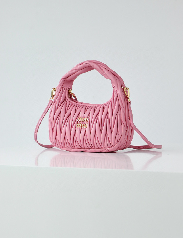 MiuMiu NIGO Pleated One Shoulder Handbag Bag Bags #nigo56962