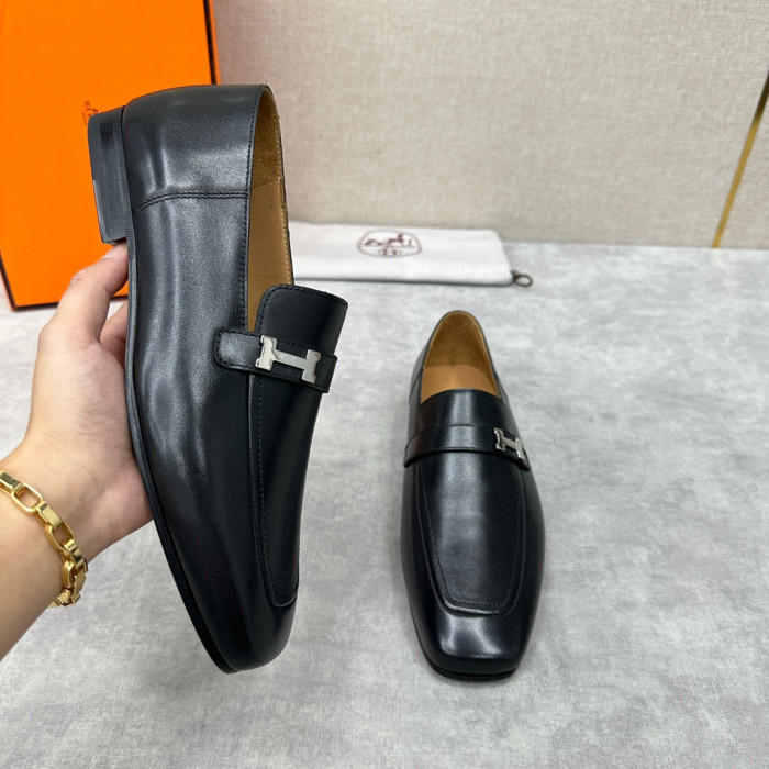 Hermès Men's Leather Loafers Shoes #nigo94898