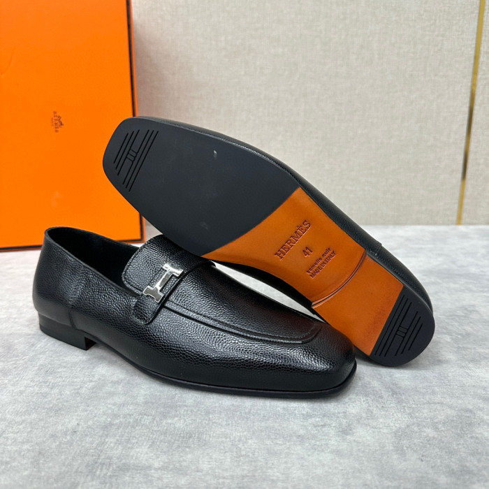 Hermès Men's Leather Loafers Shoes #nigo94898