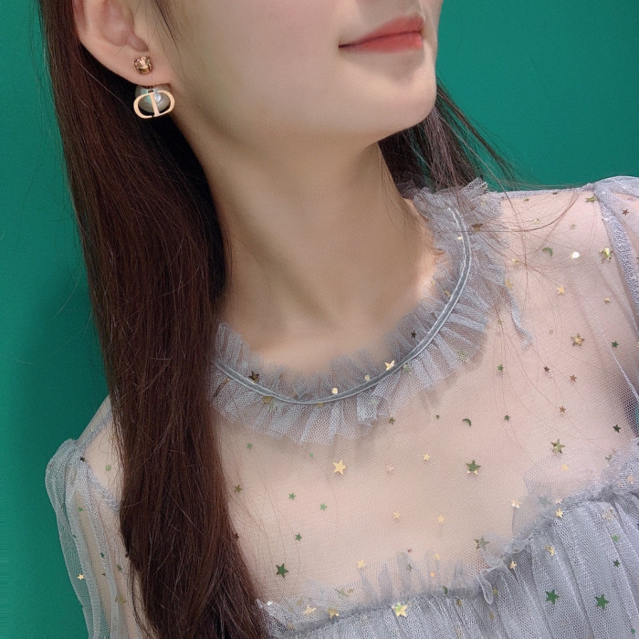 Dior Fashion Women's Letter Stud Earrings Accessories Jewelry #nigo89567
