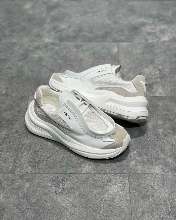 Prada Suede Fabric Low Top Sneakers Shoes #nigo95158