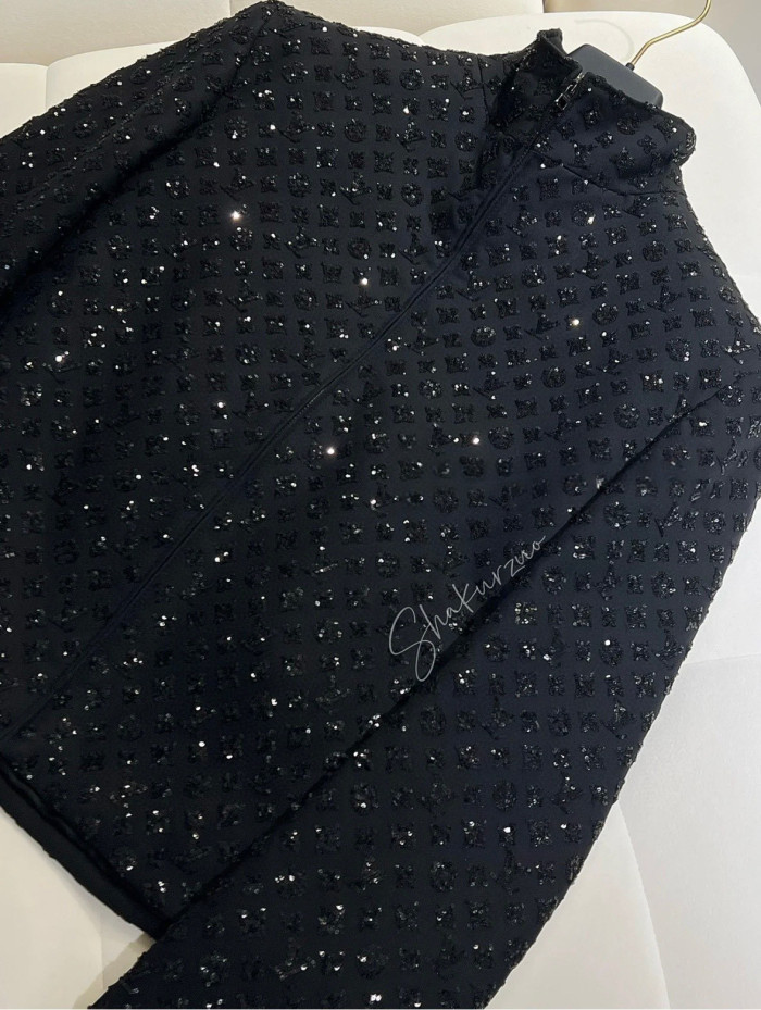 Louis Vuitton Bright Diamond Long Sleeved Coat And Pants Set #nigo96375