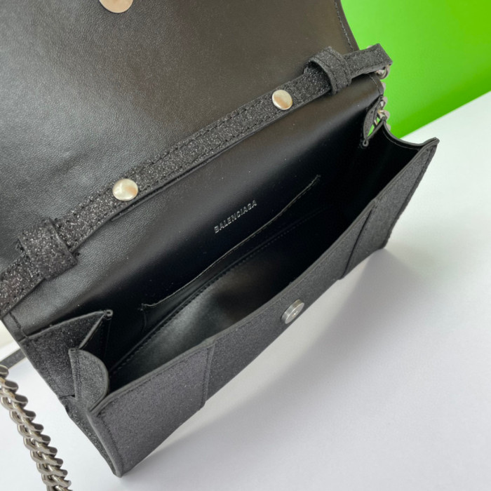 Balenciaga Hourglass Shiny Chain Wallet Crossbody Bag Bags #nigo53212