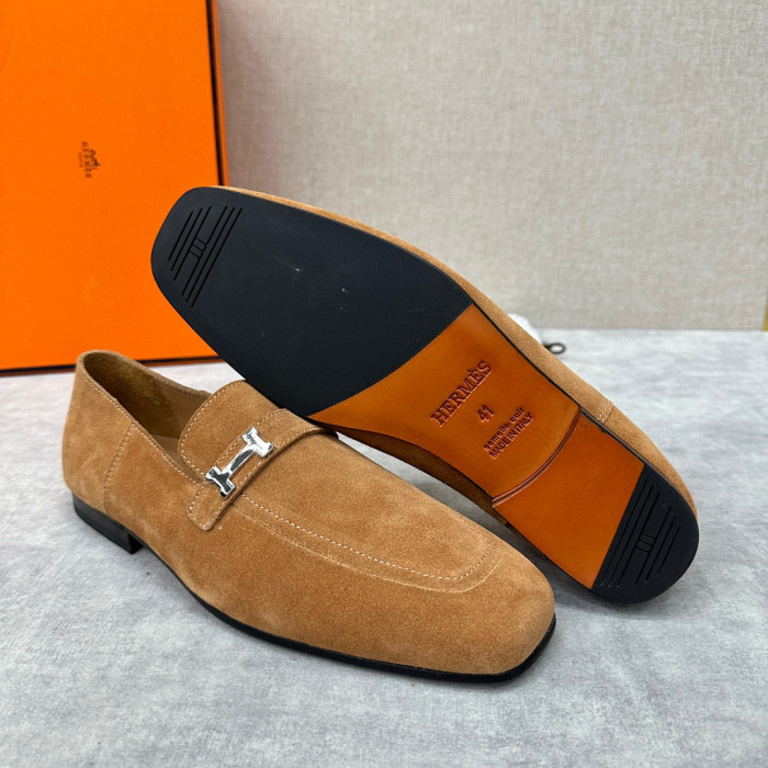 Hermès Men's Leather Loafers Shoes #nigo94898