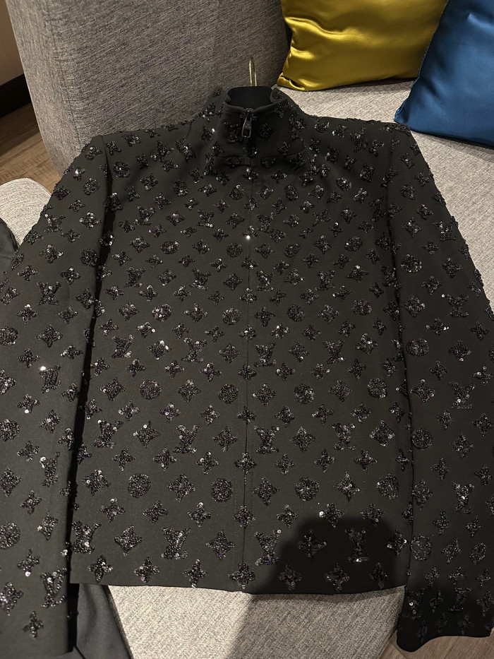 Louis Vuitton Bright Diamond Long Sleeved Coat And Pants Set #nigo96375