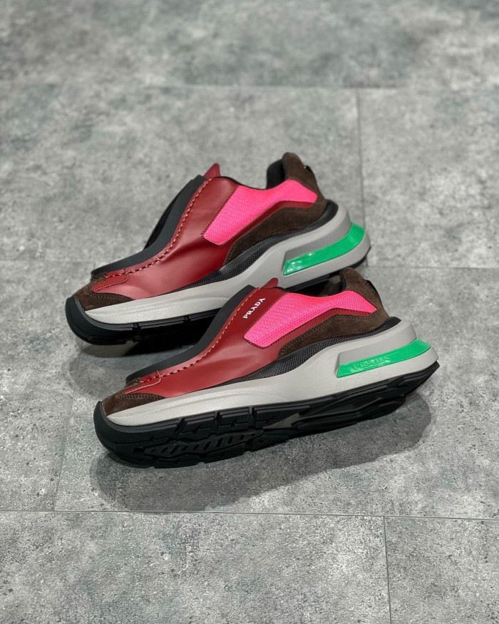 Prada Suede Fabric Low Top Sneakers Shoes #nigo95158