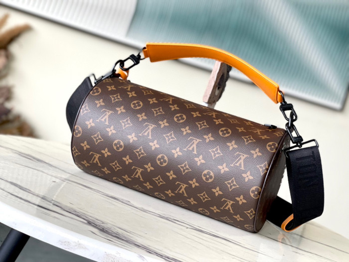 Louis Vuitton NIGO Cylinder Leather Shoulder Bag Tote #nigo21264