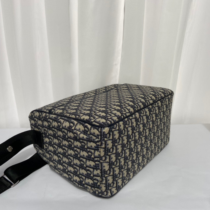 Dior Black grain calfskin men's mail bag shoulder bags #nigo7475