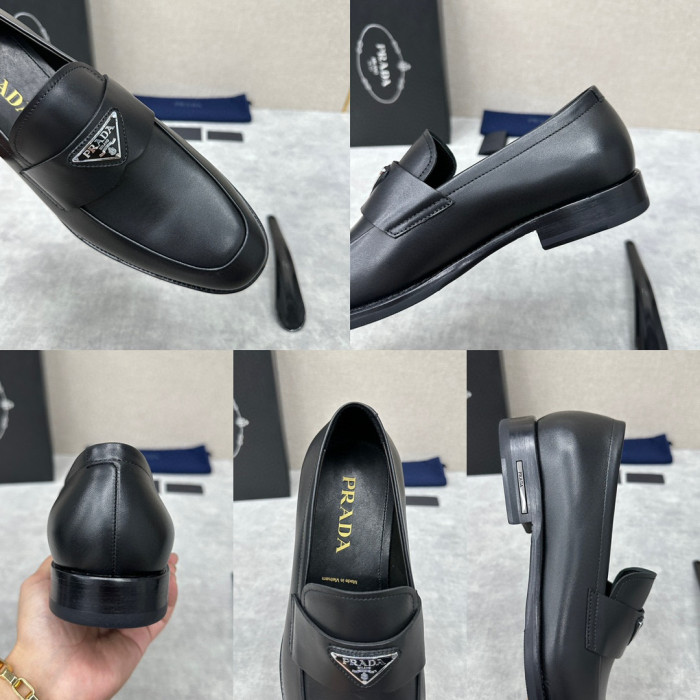 Prada Men's Loafers Leather Shoes #nigo94886