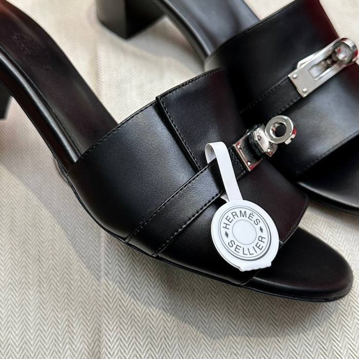 Hermès Gigi Summer High-heeled Sandals KELLY Flip Flops Shoes #nigo29155