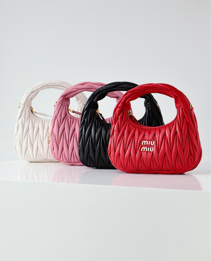 MiuMiu NIGO Pleated One Shoulder Handbag Bag Bags #nigo56962