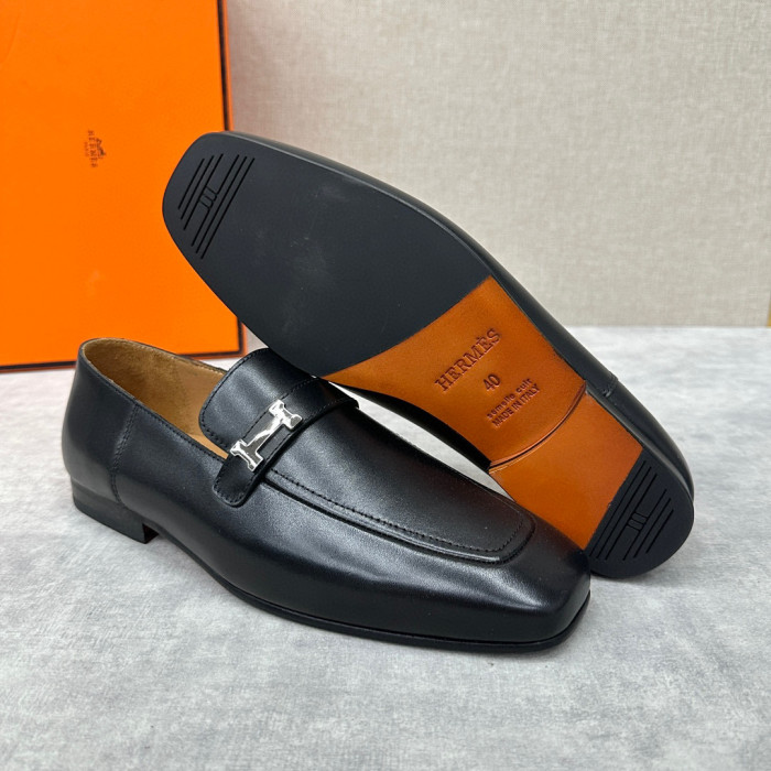 Hermès Men's Leather Loafers Shoes #nigo94898