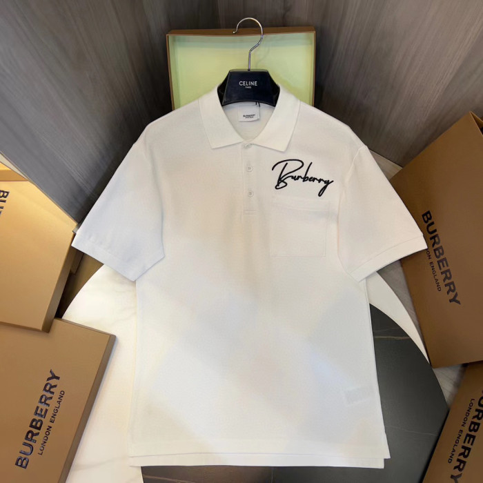 Burberry NIGO Monochrome Letter Short Sleeve Polo Shirt #nigo5823