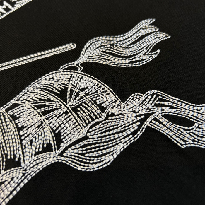 Burberry NIGO Black Equestrian Knight Short Sleeve T-shirt #nigo94686