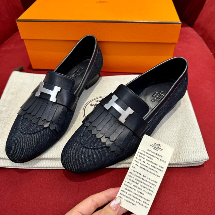 Hermès NIGO Denim Muller Shoes #nigo94236