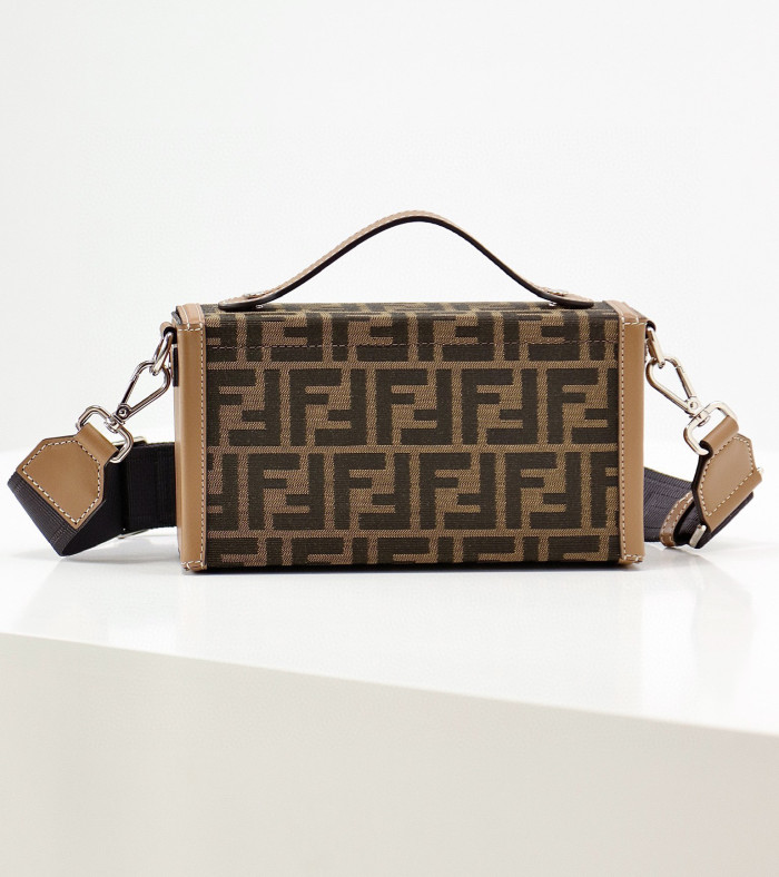 Fendi Canvas Leather Double PiecePortable Diagonal Bag #nigo56216