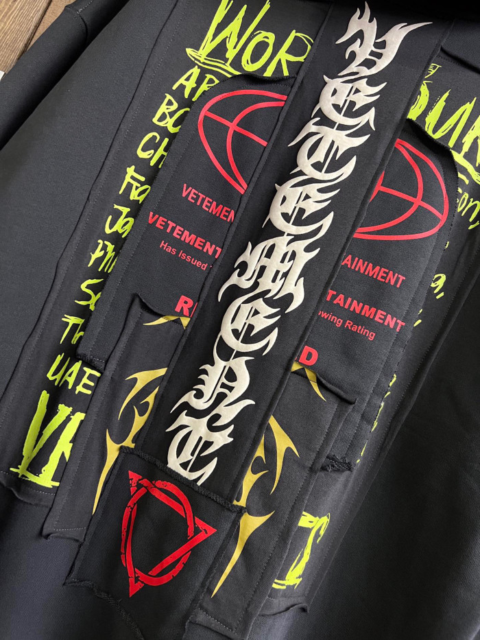 Vetements Patch Hooded Sweatshirt Pullover #nigo94996