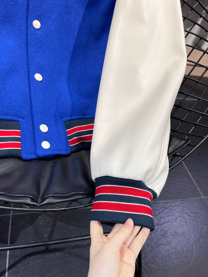 Celine Blue Baseball Jacket #nigo94375