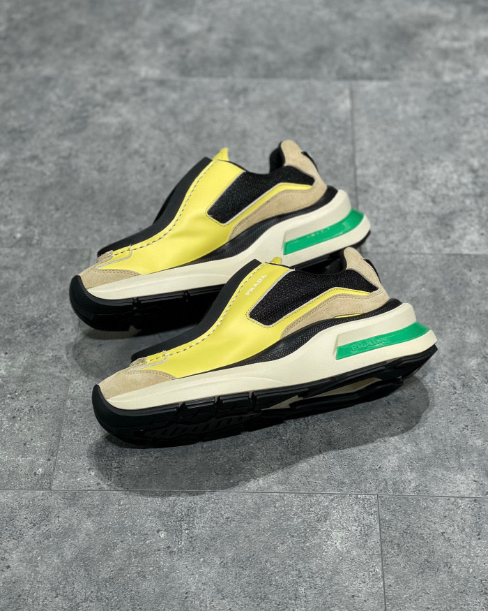 Prada Suede Fabric Low Top Sneakers Shoes #nigo95158
