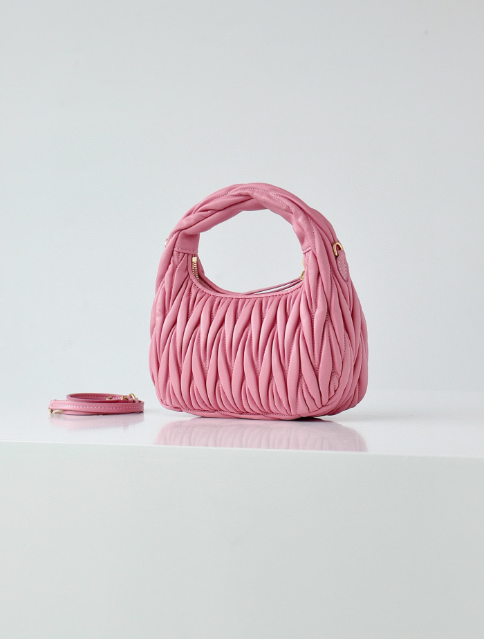 MiuMiu NIGO Pleated One Shoulder Handbag Bag Bags #nigo56962