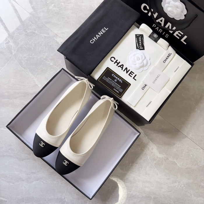 Chanel Cloth Faced Flat Shoes #nigo21249