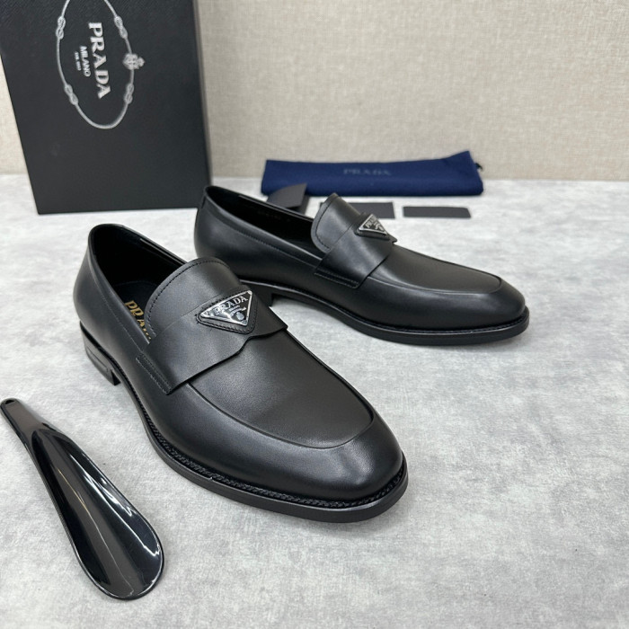 Prada Men's Loafers Leather Shoes #nigo94886