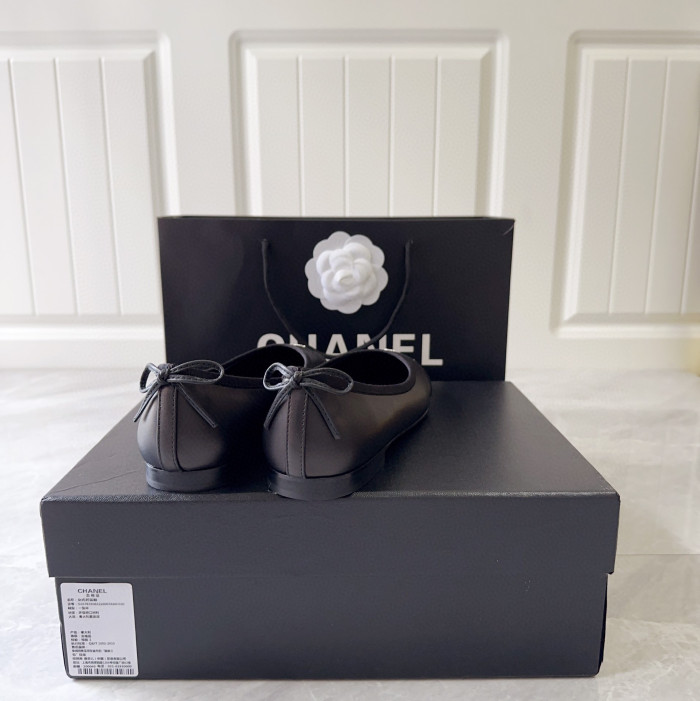 Chanel Cloth Faced Flat Shoes #nigo21249