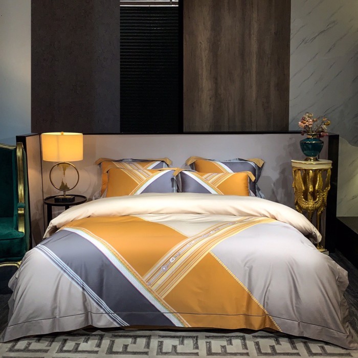 Hermes NIGO Pure cotton bedding, four piece set, bed sheets, quilt covers, pillowcases #nigo56342