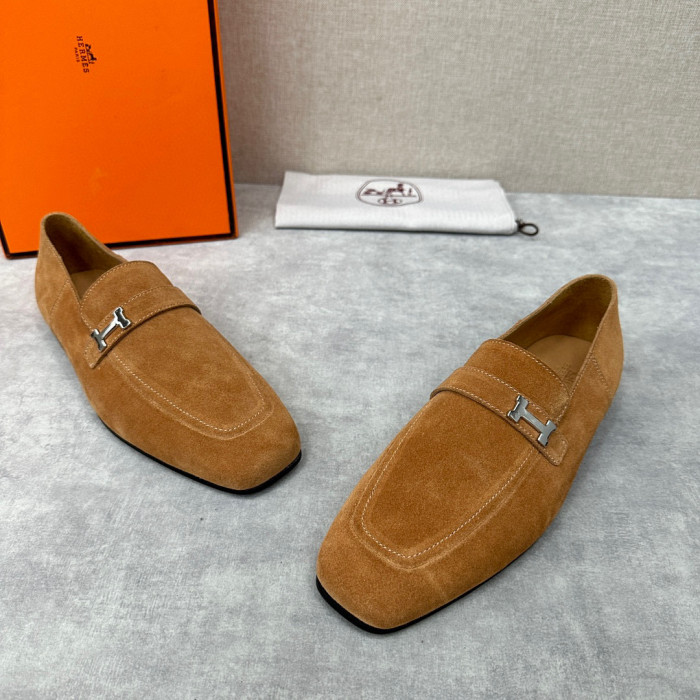 Hermès Men's Leather Loafers Shoes #nigo94898